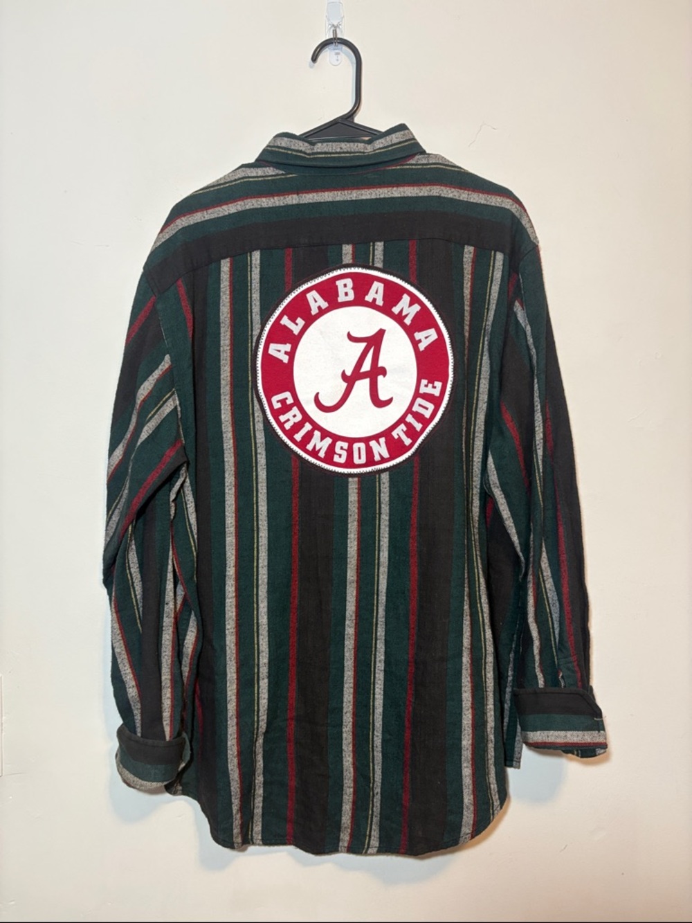 Upcycled University of Alabama Custom One of a Kind Vintage Flannel Roll Tide
